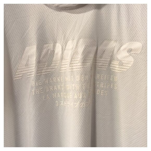 adidas White Daily Short-Sleeve Hoodie freelift climalite - Men Size: XL‎ - Picture 3 of 3